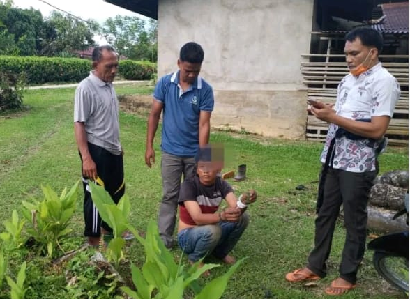 Warga Desa Siabu Diamankan Polisi Terduga Kasus Penyalahgunaan Narkoba